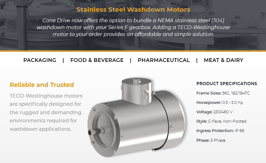 Cone Drive Teco Motor